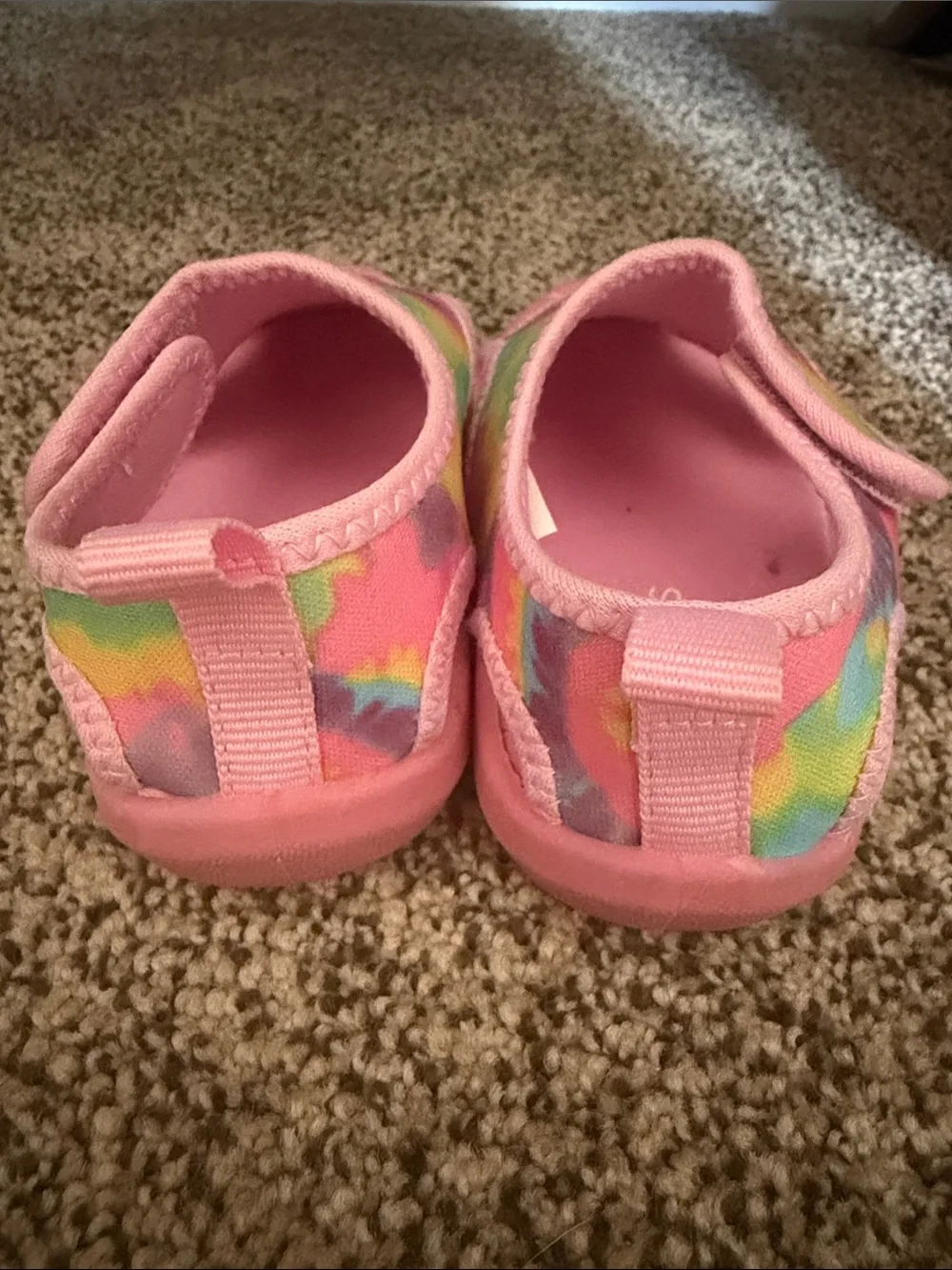 Baby Pink Tie-Dye Water Shoes - Breathable Summer Shoes Size 6 Baby/Toddler